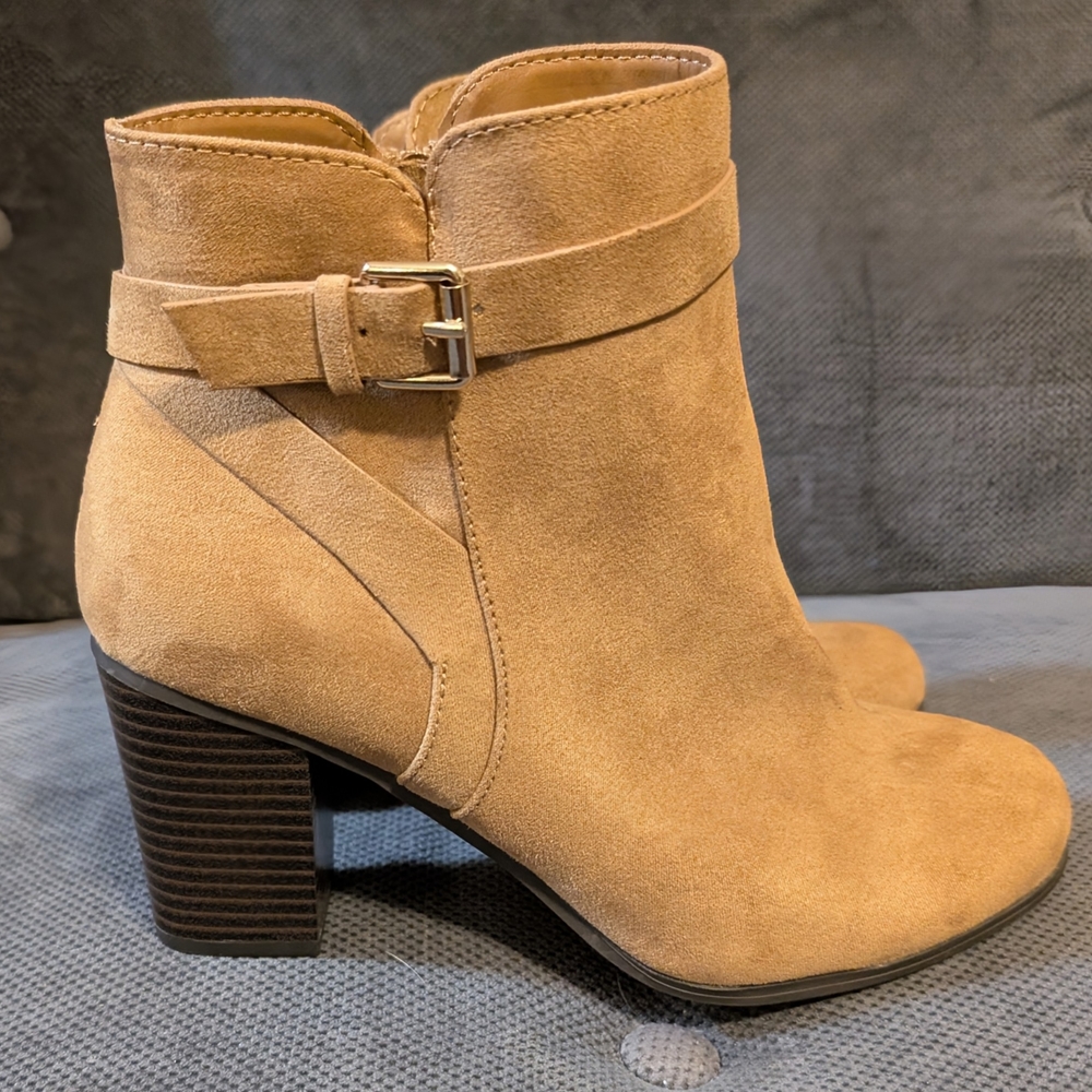 Tan Suede Ankle Boots